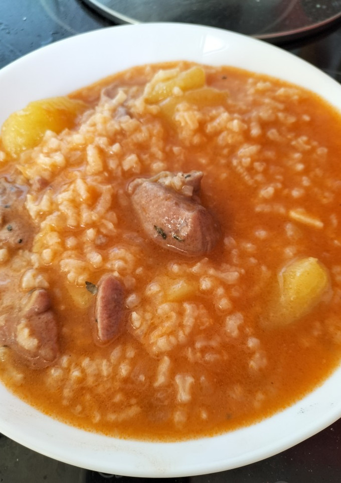 Una foto de Guisado de pavo con arroz
