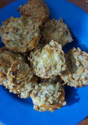 Una foto de Muffins de pepino y zanahoria