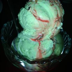 Pista ice cream A picture of Pista ice cream.