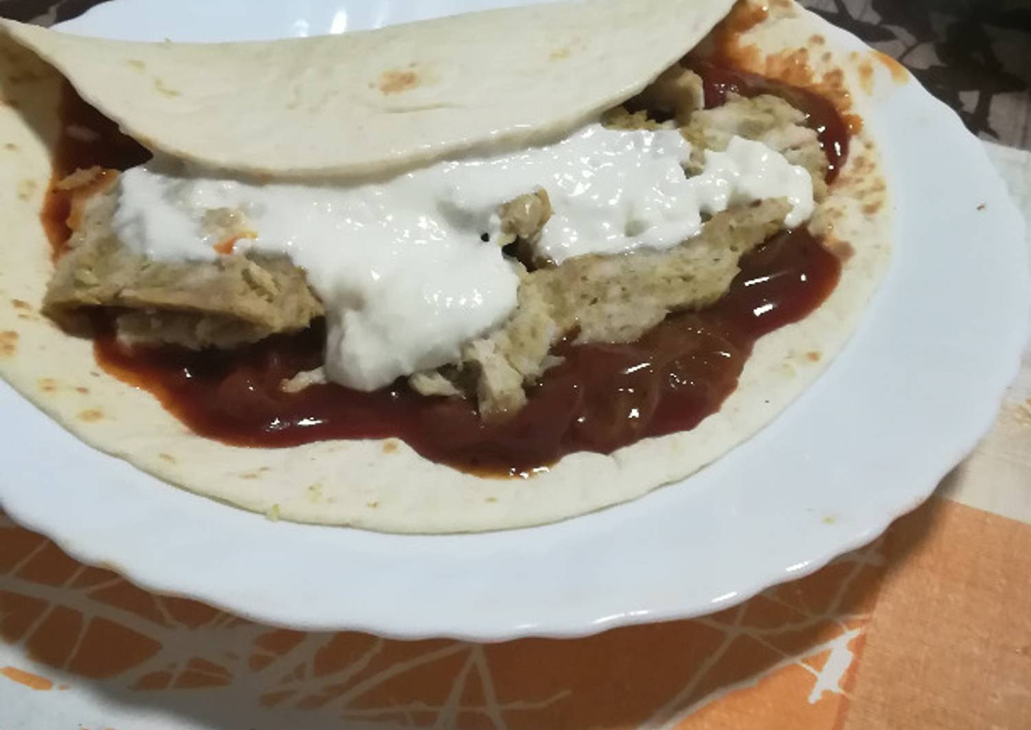 Burrito de kebab casero de pollo Receta de Mari Ramos Cookpad