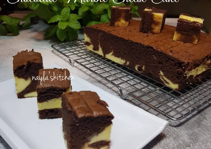 Cara Membuat Chocolate Marble Cheese Cake, Bikin Ngiler