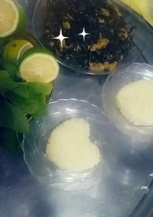 صورة لوصفة ملوخية مع الدجاج