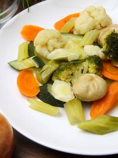 Párolt zöldségköret recept fotója