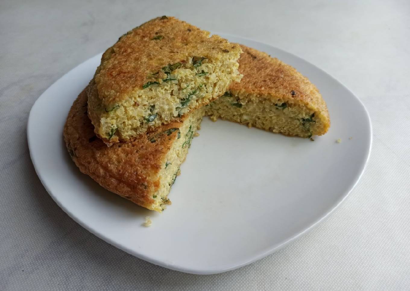 Mini tortilla de quinoa con acelga