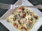 Una foto de salsa bechamel con margarina