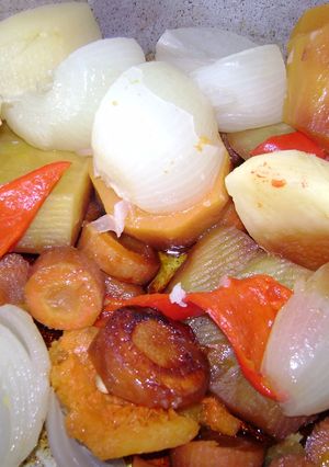 Una foto de Verduras hervidas a la judia