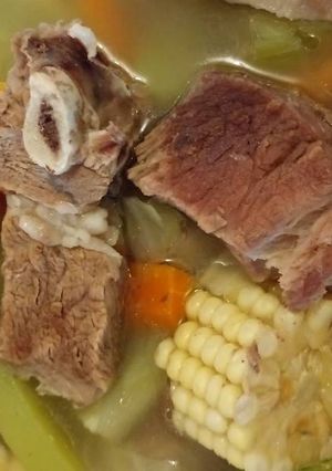 A picture of Beef and Vegetable Soup.