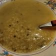 Avena con caldo de gallina
