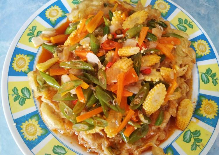 Cara membuat Fuyunghai Sayur Penambah Imun yang nikmat Untuk Jualan