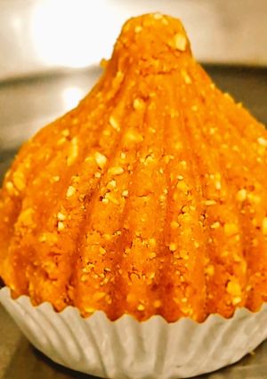 A picture of Bhuna Chana Dal Modak.