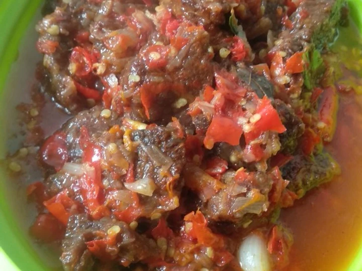 Cara Gampang Membuat Resep Dendeng balado batokok yang Uenak Anti Ribet, Bisa Manjain Lidah