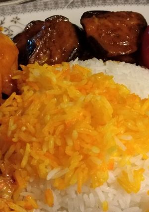 عکسی از دستور خورشت بادمجان با مرغ😋😋