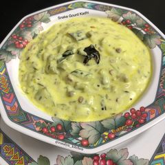 A picture of Snake Gourd Kadhi.