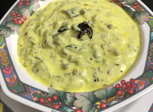 A picture of Snake Gourd Kadhi.