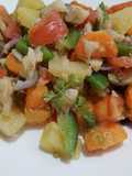 Ensalada de bacalao con papa y zanahoria
