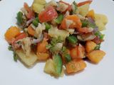 Ensalada de bacalao con papa y zanahoria