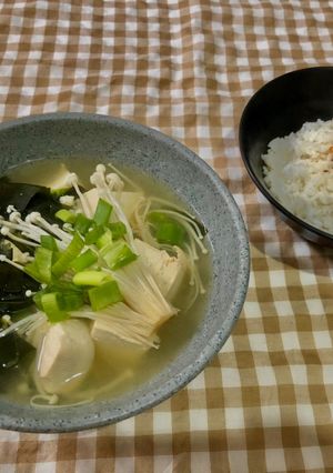 Foto resep Sup Miso Tahu dan Enoki