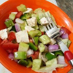 A picture of Greek salad.