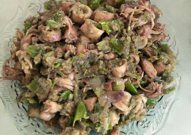 Cumi asin cabe hijau
