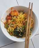 Mì xá xíu khô chay