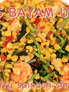 Foto resep Tumis bayam udang #13