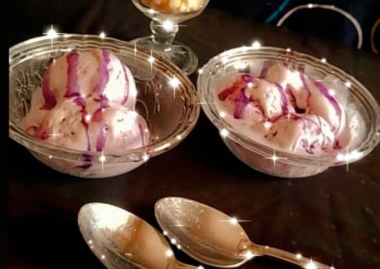 Recipe of Ultimate Blue berry ice cream