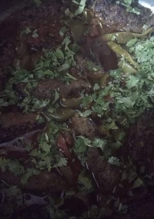 A picture of Beef gravy seekh kabab for iftar.