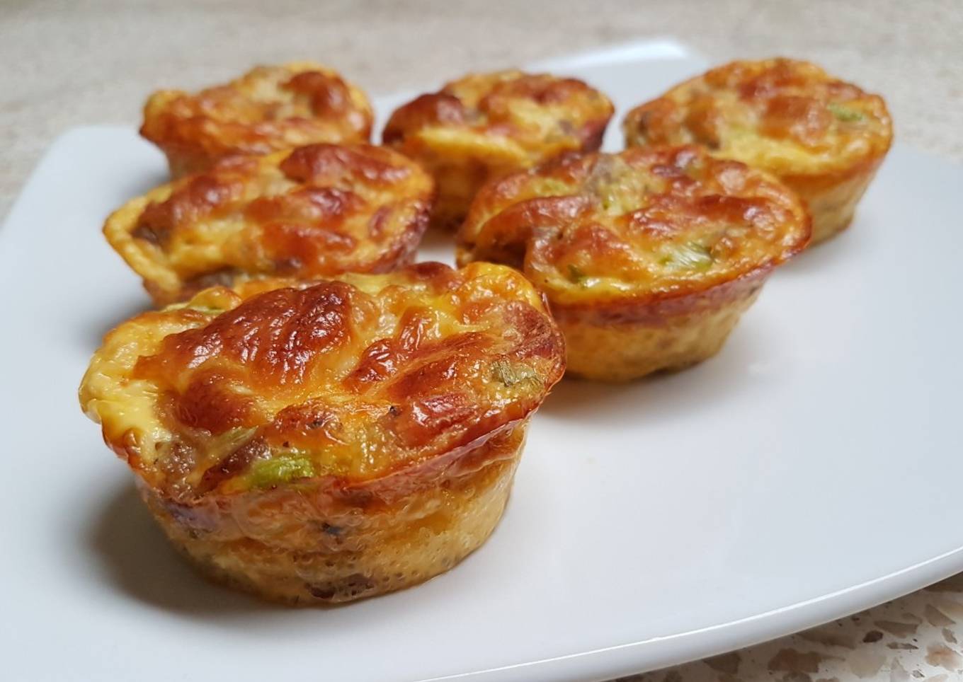 Beef Sausage Mozarrella Quiche