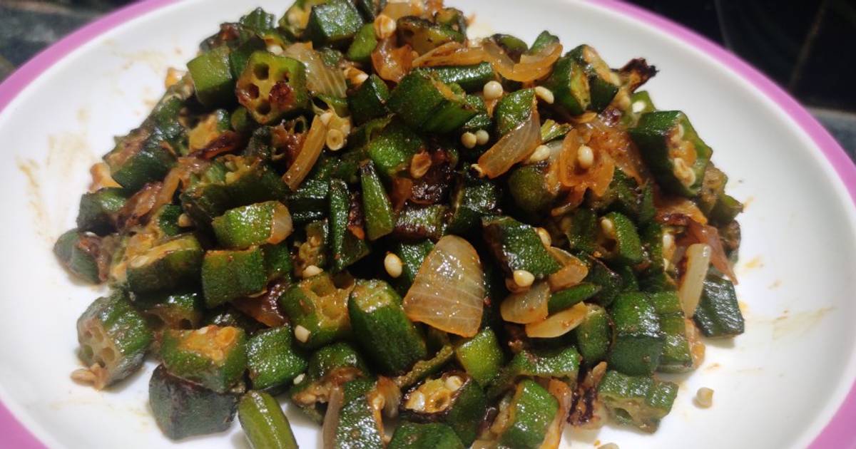 Bhindi masala bhujiya Recipe by Arti Gupta - Cookpad