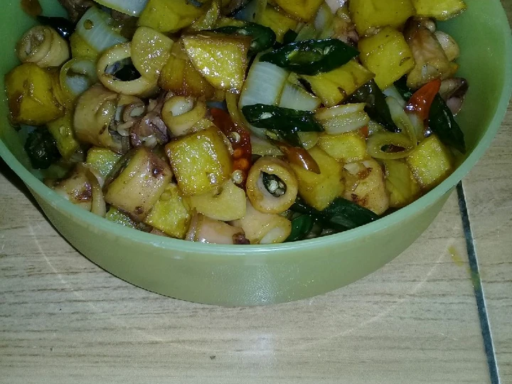 Langkah Mudah untuk Membikin Resep  Tumis Cumi Asin Kecap Manis yang Enak, Enak