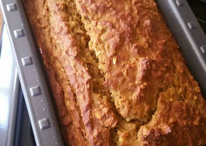 Pumpkin Banana Oatmeal Bread