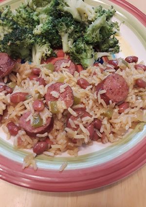 A picture of Skillet Red Beans and Rice.