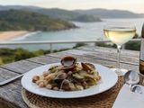 Sopa fría de Alubias blancas con Acelga y Almejas