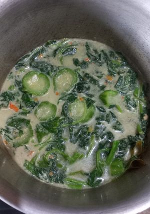 Foto resep Sayur bayam & gambas sumer