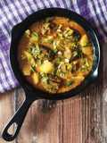 Maharashtrian Bharli Vangi / stuffed brinjals