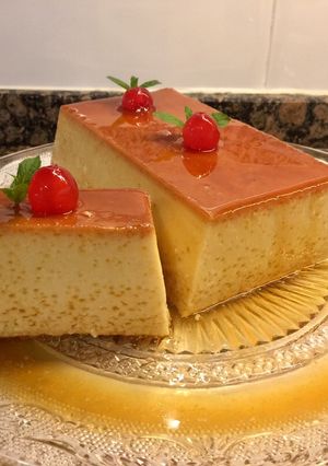 Foto principal de Flan de chocolate blanco