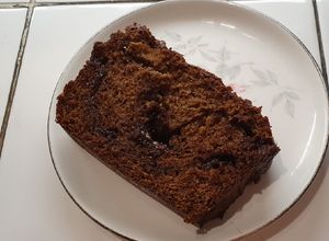 Una foto de Pan de plátano con crema de avellanas