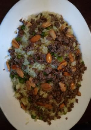 صورة لوصفة أرز بالبازلاء