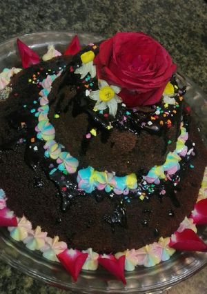 عکسی از دستور کیک خیس شکلاتی
