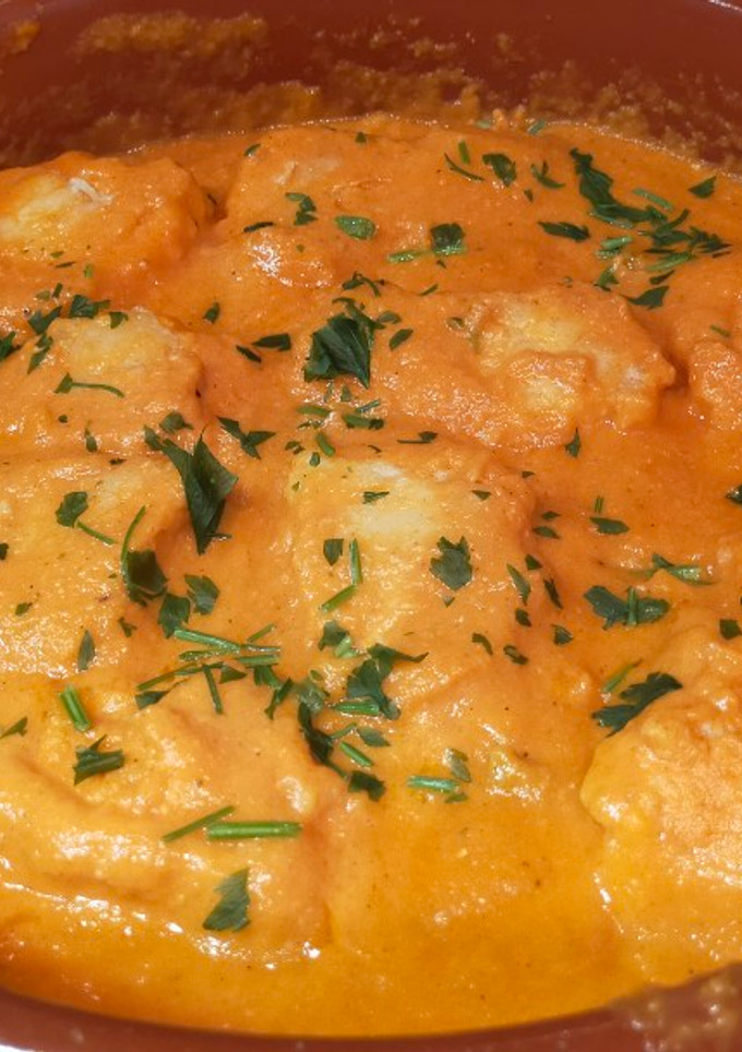Una foto de Bacalao en salsa