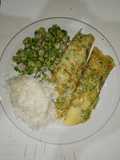 Omelette de brócoli rellenas de queso y paleta