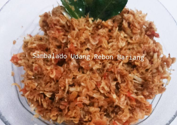 Sambalado Udang rebon Bariang
