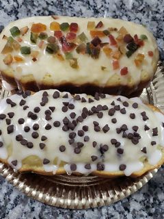 Una foto de Budín navideño