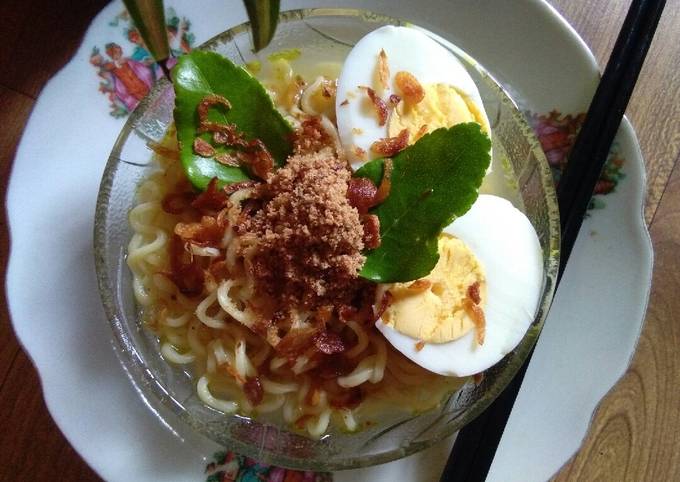 Cara Bikin Mie Instan Kuah Soto Daun Jeruk Yang Mudah