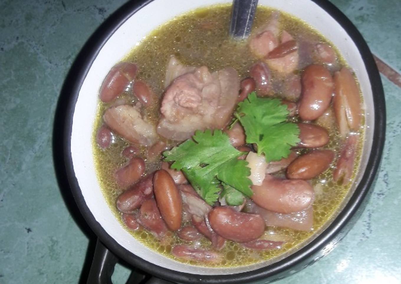 Frijoles con tocino