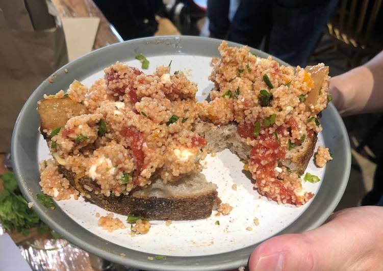 Butternut squash, feta and couscous salad