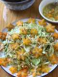 Ensalada de lechuga con fruto estrella