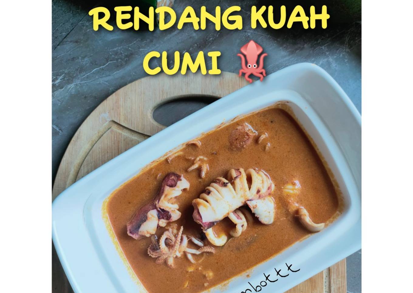 RENDANG CUMI🦑🤤 ALA RM.PADANG