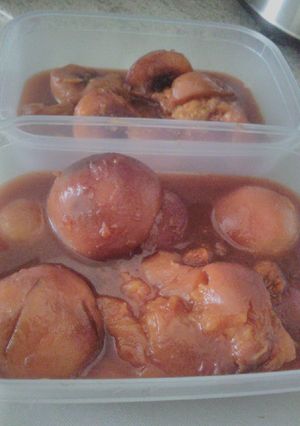Une photo de Pêches et abricots au sirop