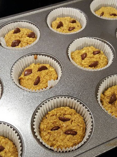 A picture of Pumpkin Chocolate Muffins.